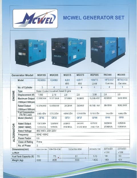 Brand New Generators " McWel " - photo 6