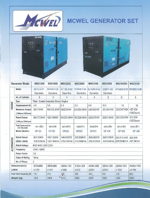 Brand New Generators " McWel " - photo 2