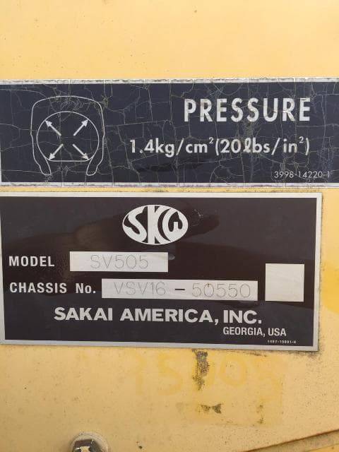 Sakai SV505D Single Drum Compactor - photo 2