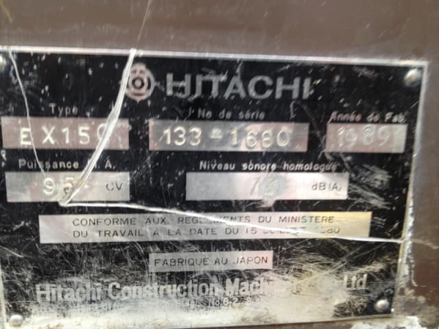 Hitachi EX150-1 Crawler Excavator - photo 5