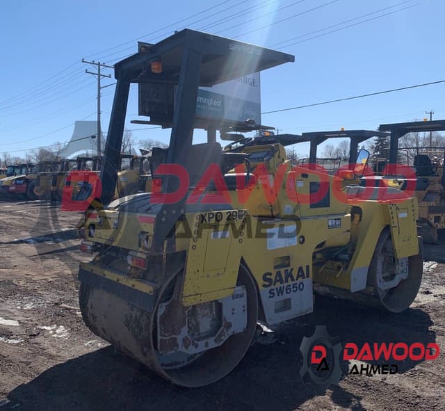 Sakai SW650 Tandem Roller S/no: VSW16-10124, Hours: 3,925 - photo 3