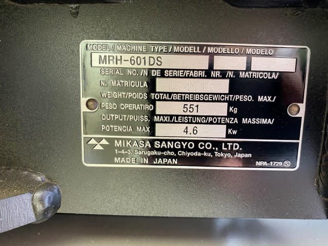 Mikasa MRH601DS - Walk Behind Rollers - Brand New - Made in Japan - photo 2